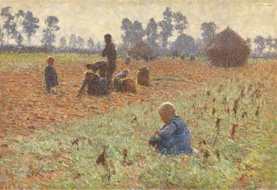 Gathering Corn by Emile Claus